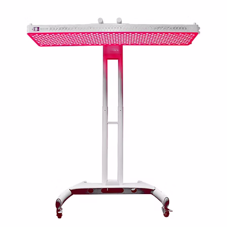 Verrijdbare standaard met paneel in horizontale stand